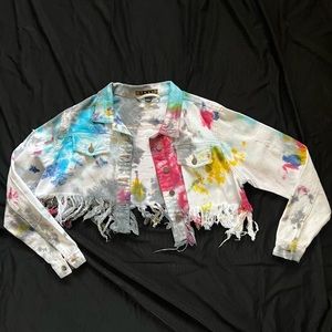 Tie Dye Crop Jacket